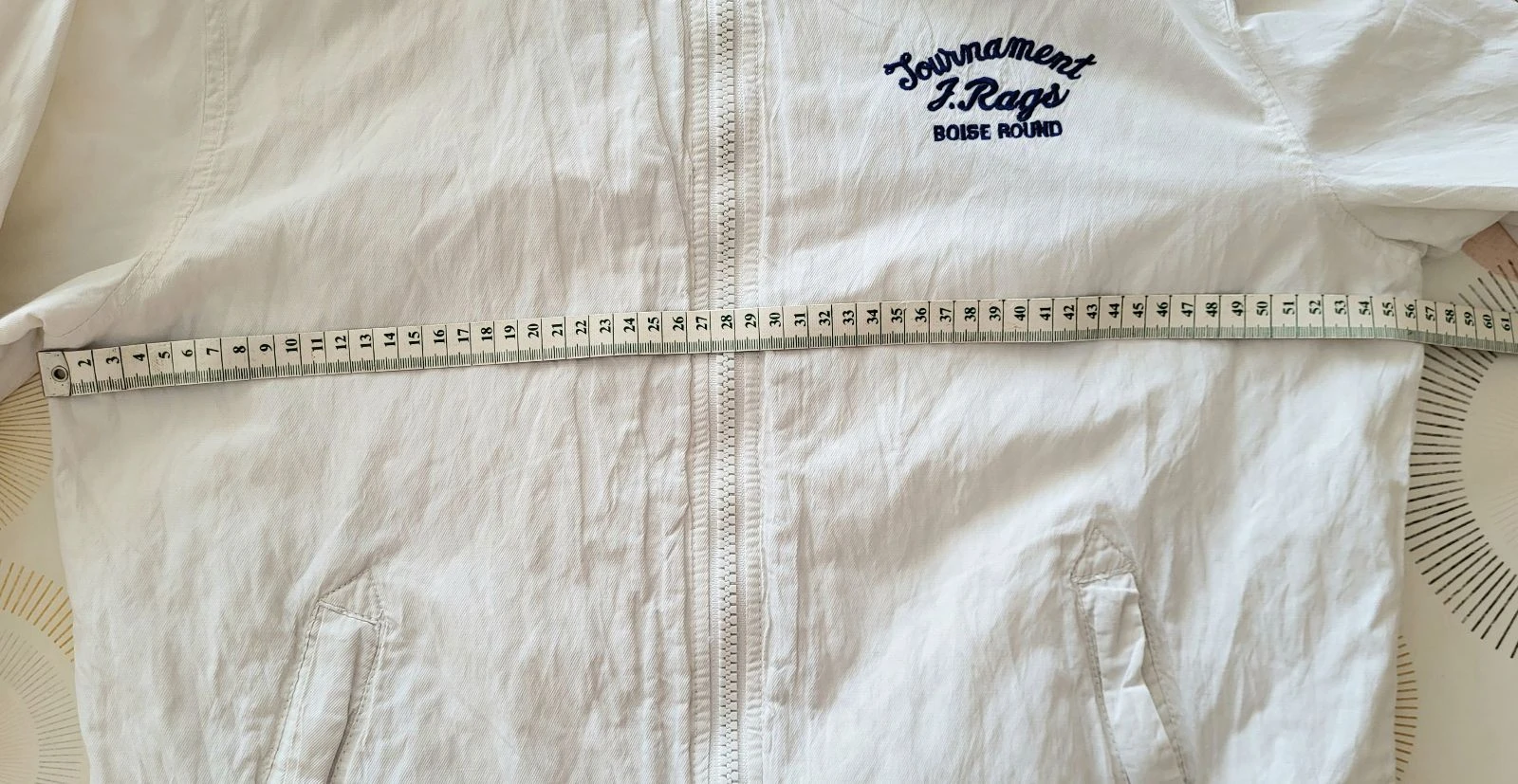 Japan Rags Champion ship Veste/Blouson Teddy TM/TFr38-Branco-Corte reto em OT – photo 10